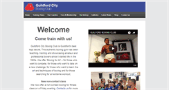 Desktop Screenshot of guildfordcityboxingclub.com