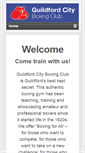 Mobile Screenshot of guildfordcityboxingclub.com