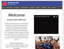 Tablet Screenshot of guildfordcityboxingclub.com